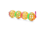 Balles de jeu pour oiseaux avec clochettes, 4 pièces, 16 cm – Pawise Balls Hanging – Image 2
