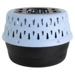Caisse de transport ronde pour chats avec ouverture sur le dessus, bleue – Petmate Get-A-Round Kennel – Image 2