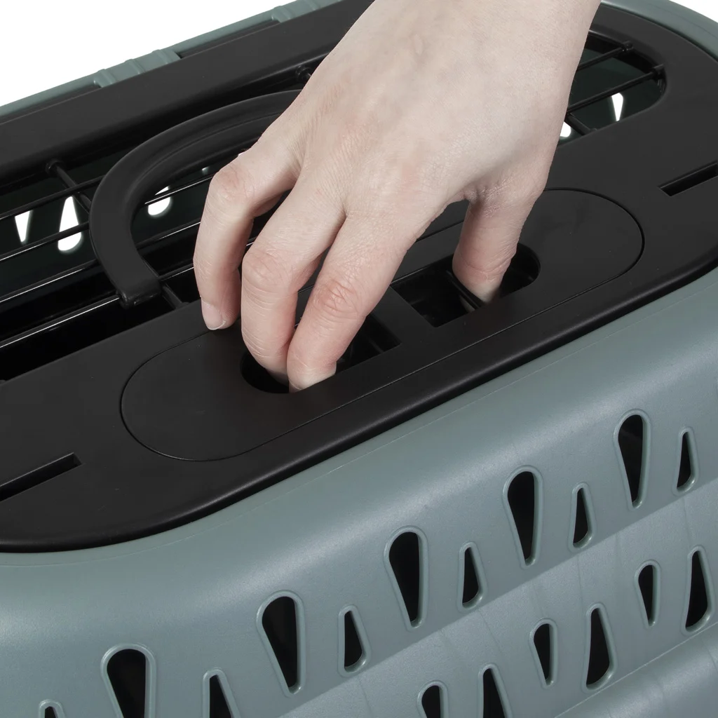 Caisse de transport pour chats avec ouverture sur le dessus, verte, 48,3 x 31,8 x 27,4 cm – Petmate Top Load Cat Kennel – Image 6
