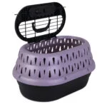Caisse de transport pour chat à ouverture par le dessus, violette, 48,3 x 31,8 x 27,4 cm – Petmate Top Load Cat Kennel – Image 3