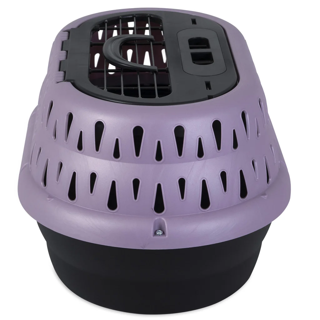 Caisse de transport pour chat à ouverture par le dessus, violette, 48,3 x 31,8 x 27,4 cm – Petmate Top Load Cat Kennel – Image 4