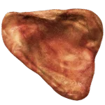 Jouet à mâcher en nylon en forme d’oreille de porc, goût bacon, 10 cm – Pet Qwerks Pig Ear M – Image 2