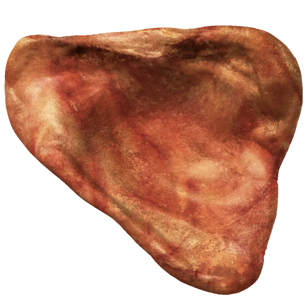 Jouet à mâcher en nylon en forme d’oreille de porc, goût bacon, 10 cm – Pet Qwerks Pig Ear M – Image 2