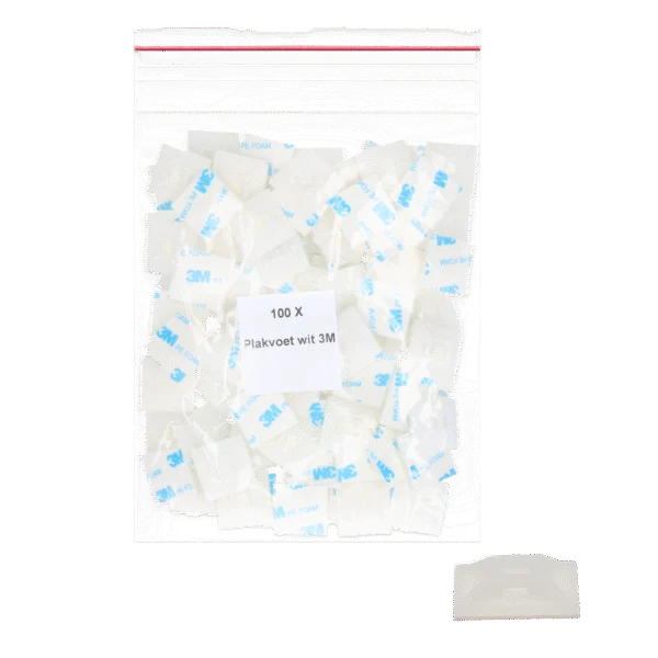 Base adhésive pour fil de fixation, transparente, 100 pièces – Hofman Pest Control