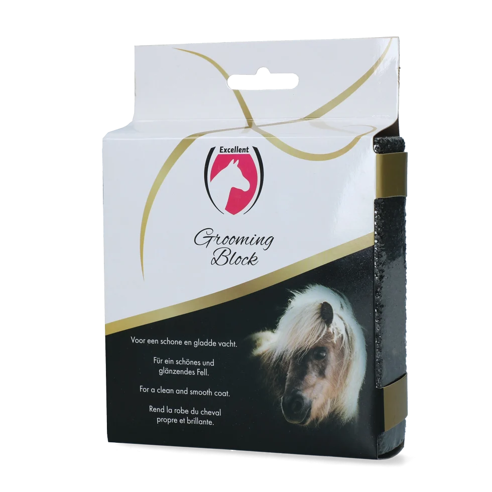 Bloc de pansage pour poils morts et œufs de gastérophiles, 12 x 12 x 3 cm – Excellent Horse Grooming Block – Image 3