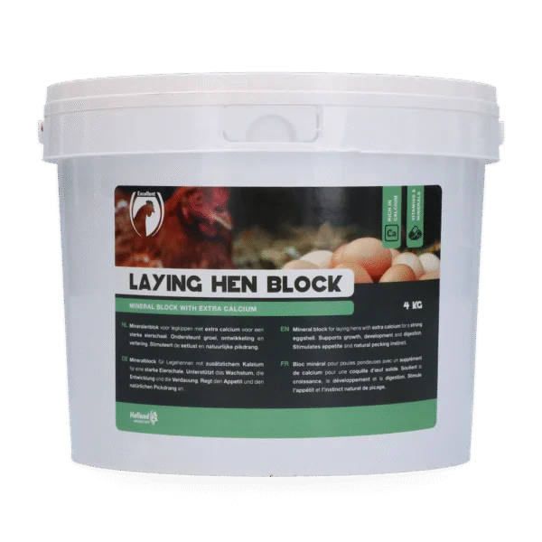 Bloc à picorer pour poules pondeuses avec calcium, 4 kg – Excellent