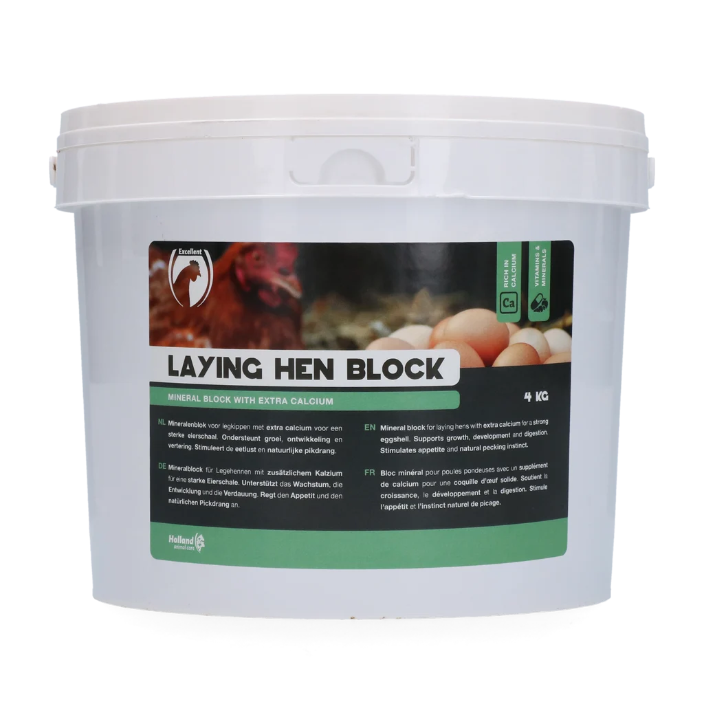 Bloc à picorer pour poules pondeuses avec calcium, 4 kg – Excellent – Image 1