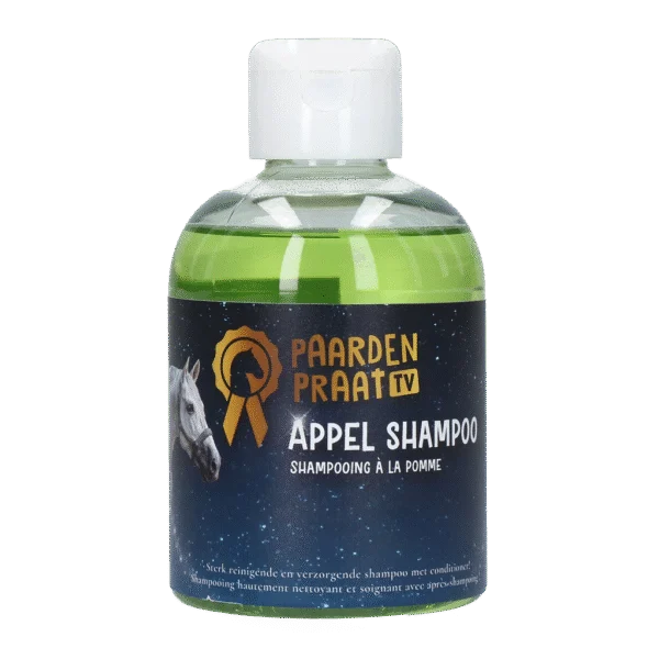Shampooing après-shampooing pour chevaux, 250 ml – Paardenpraat TV Shampooing à la pomme