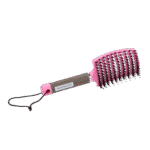 Brosse à crinière en poils de sanglier et picots flexibles, rose, 24,5 cm – Paardenpraat TV Horse Supreme – Image 5