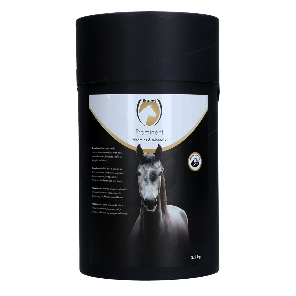 Complément vitaminé pour chevaux avec minéraux et biotine, 2,5 kg – Excellent Horse Prominent – Image 1