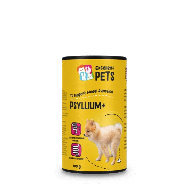 Fibres de psyllium en poudre pour chiens, 100 g – Excellent Pets Dog Psyllium+