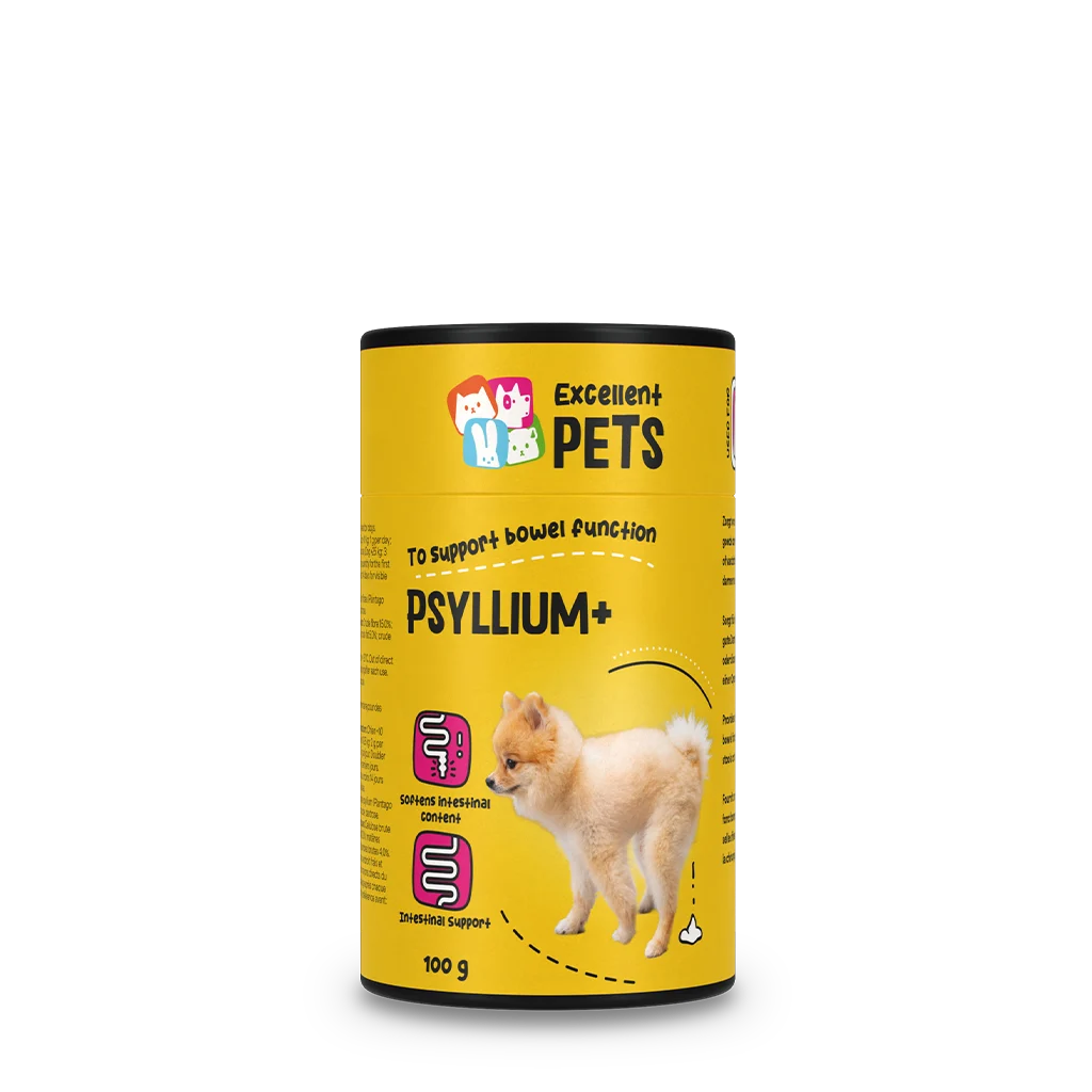 Fibres de psyllium en poudre pour chiens, 100 g – Excellent Pets Dog Psyllium+ – Image 1