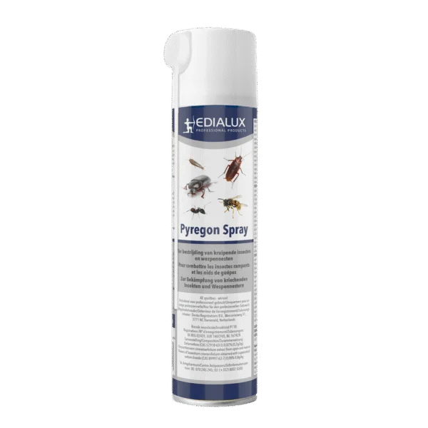 Insecticide en spray avec canule pour insectes rampants et nids de guêpes, 400 ml – Edialux Pyregon Spray