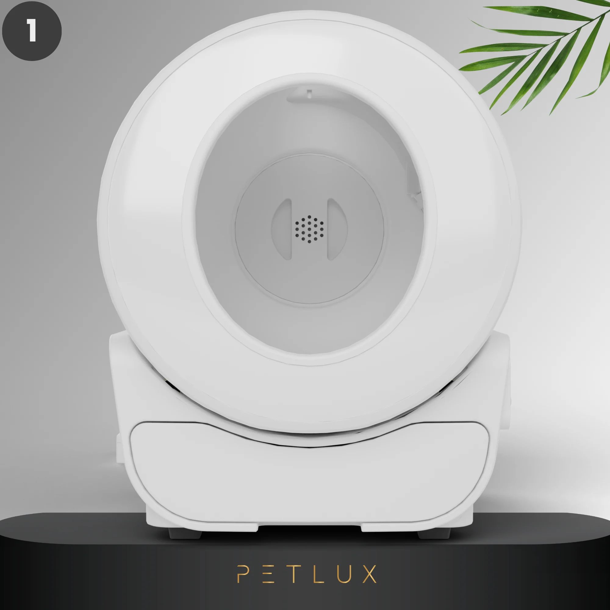 Bac à litière automatique XXL avec commande par application, blanc – Petlux V3 XXL – Image 3