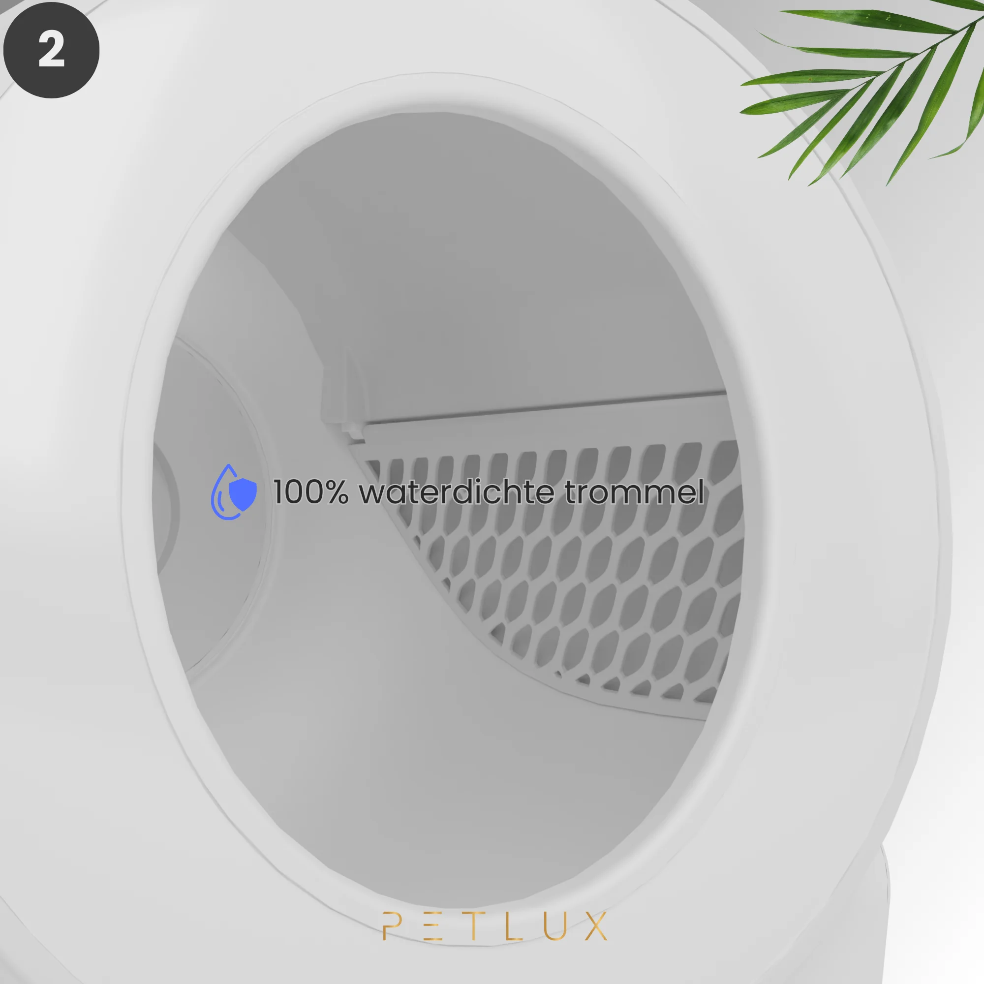 Bac à litière automatique XXL avec commande par application, blanc – Petlux V3 XXL – Image 4