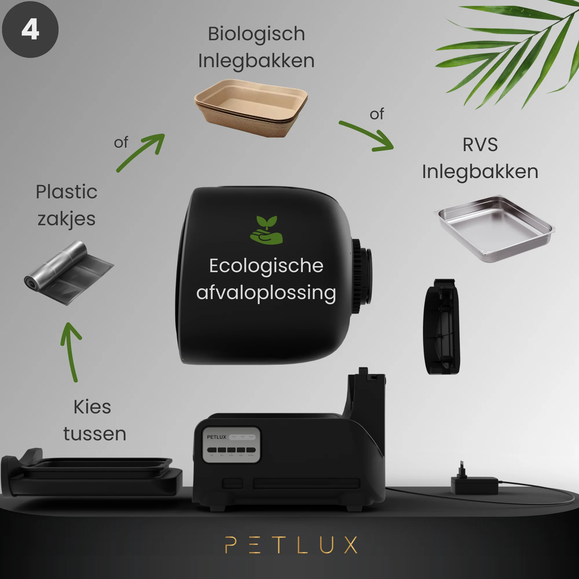 Bac à litière automatique XXL avec commande par application, noir – Petlux V3 XXL – Image 6