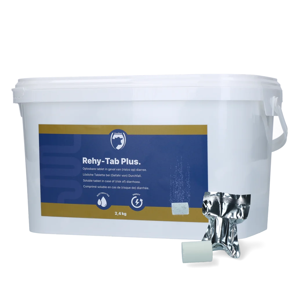 Comprimés effervescents d’électrolytes pour poulains, 48 unités, 2,4 kg – Excellent Rehy-Tab Plus – Image 1