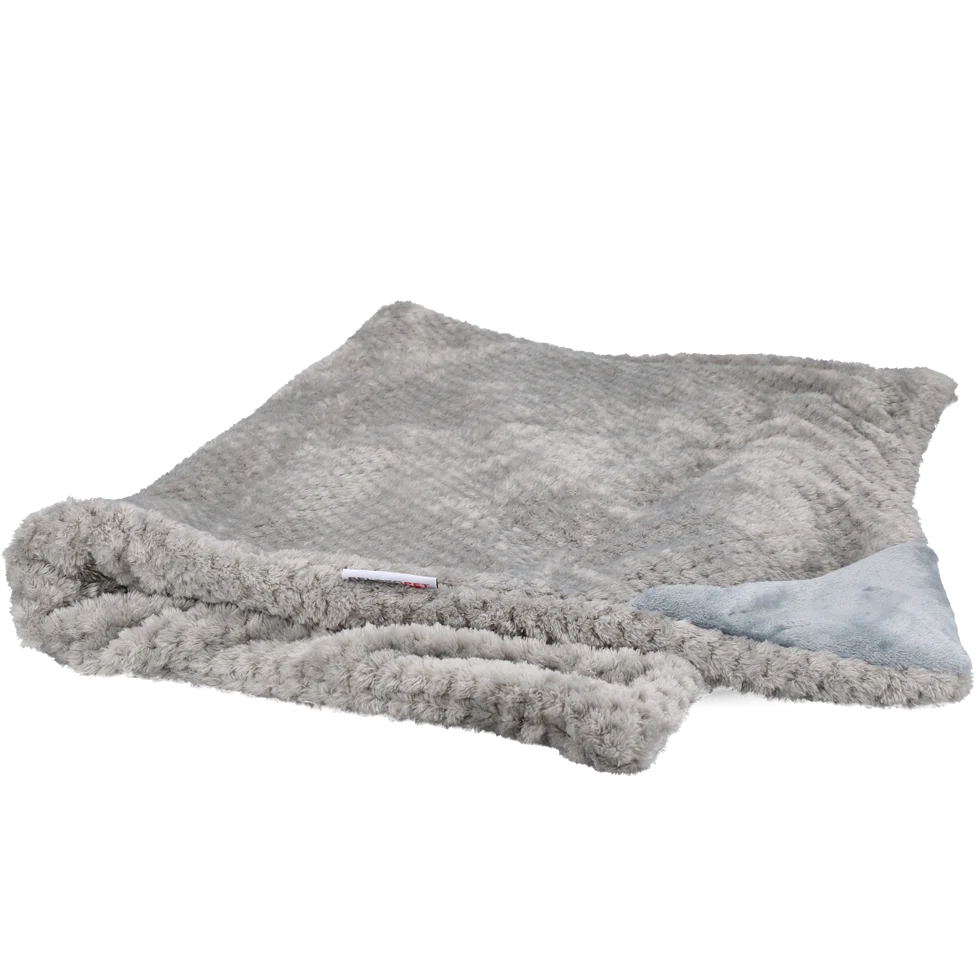 Plaid pour chien en micropluche, gris 65 x 95 cm – Relaxopet Cosy Multi-Plaid Original – Image 2