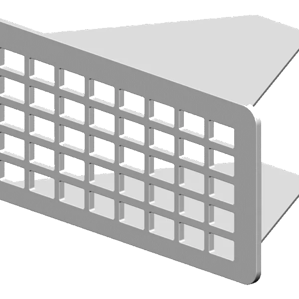 Grille de rénovation en acier inoxydable pour la ventilation du vide sanitaire, 5 x 10,5 cm – Renofix