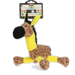Peluche pour chien Âne avec couineur, jaune M – Retro Dog Donkey