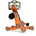 Peluche pour chien âne avec couineur, orange M – Retro Dog Donkey