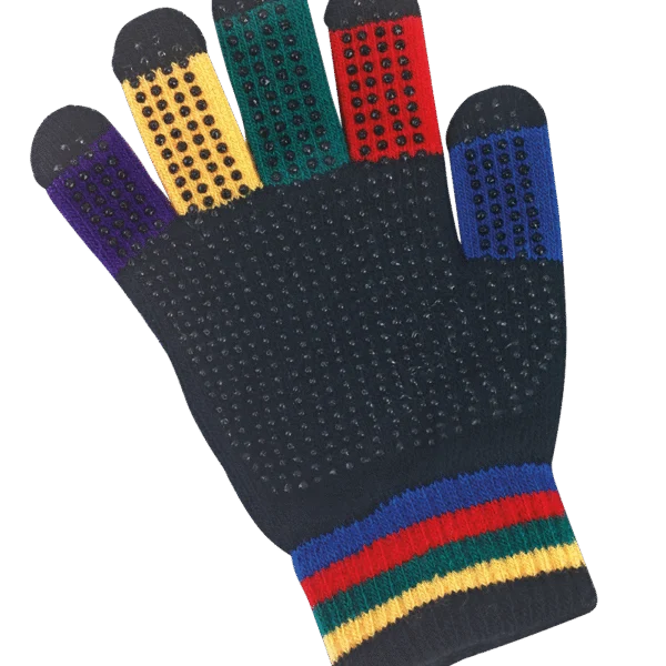 Gant d’équitation enfant arc-en-ciel, taille unique – Magic Grippy
