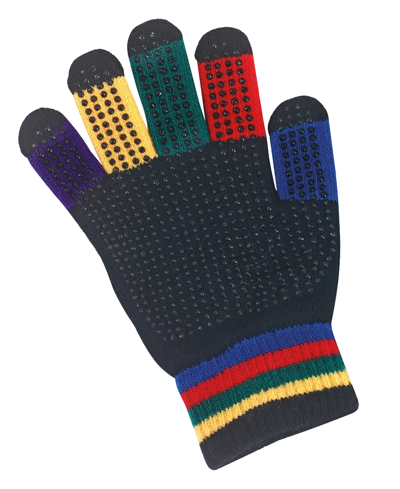 Gant d’équitation enfant arc-en-ciel, taille unique – Magic Grippy – Image 1