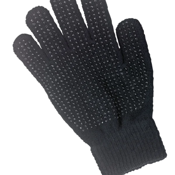Gant d’équitation avec paume antidérapante, noir, pour enfants – Magic Grippy