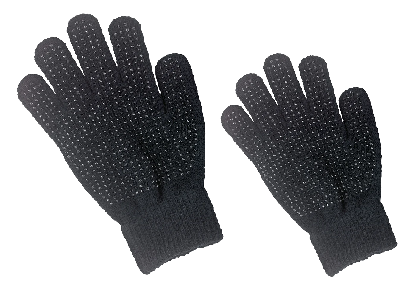 Gant d’équitation avec paume antidérapante, noir, pour enfants – Magic Grippy – Image 2