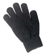 Gant d’équitation noir avec adhérence sur la paume pour adultes – Magic Grippy