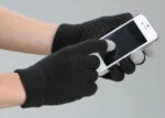 Gants d’équitation Magic Touch noirs avec grip, taille unique – Image 2