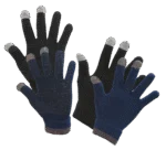Gants d’équitation Magic Touch noirs avec grip, taille unique