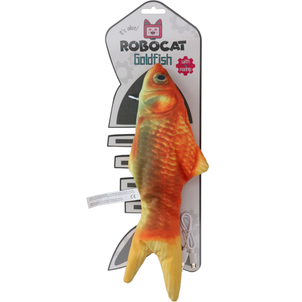 Poisson jouet animé, poisson rouge avec MADNIP, 30 cm – Robocat Fish