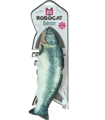 Poisson jouet en mouvement pour chats, au MADNIP, 30 cm – Robocat Fish