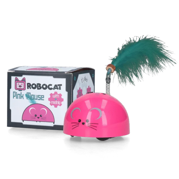 Souris de jeu avec capteur de mouvement et Madnip, rose – Robocat Mouse