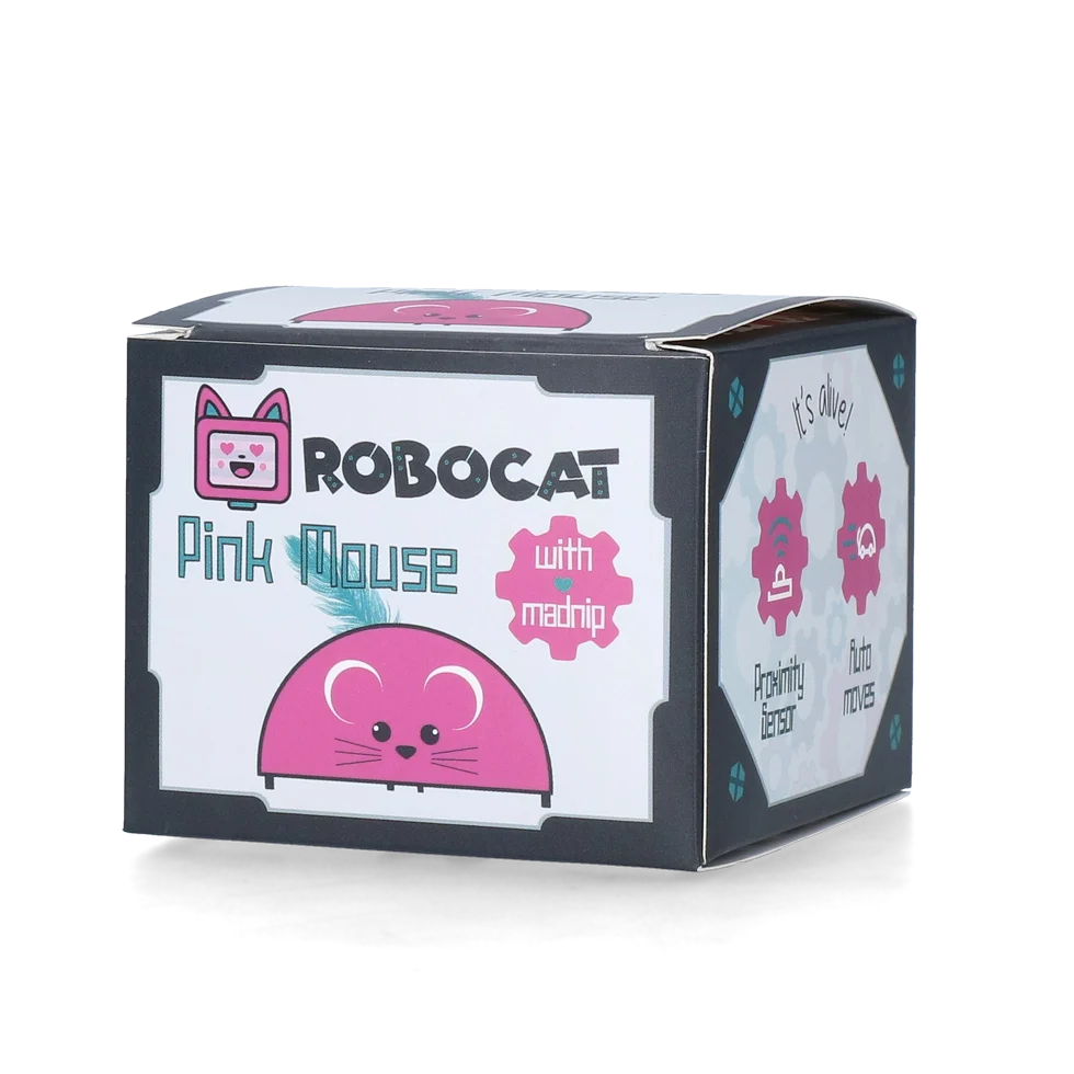 Souris de jeu avec capteur de mouvement et Madnip, rose – Robocat Mouse – Image 3