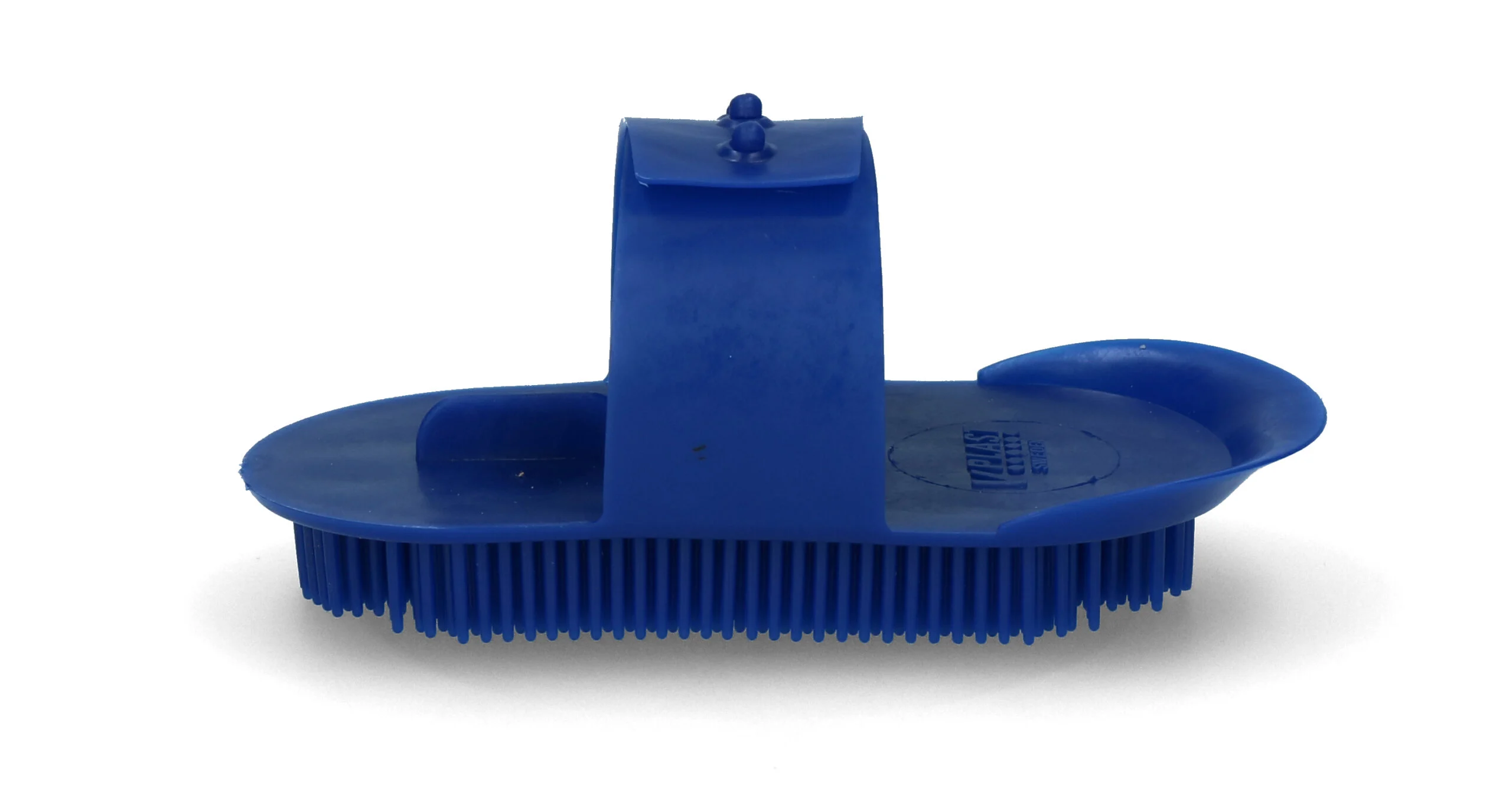 Étrille à dents fines, 130 x 65 mm, bleue – Vplast Original – Image 1