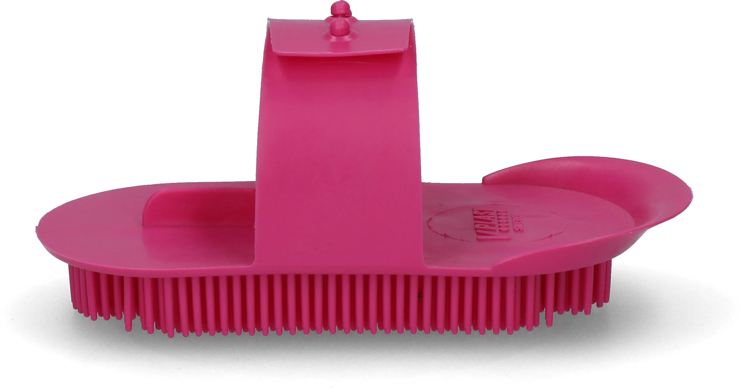 ROSK20052EXTRA.jpg Étrille à dents fines, 130 x 65 mm, rose – Vplast Original – Image 1