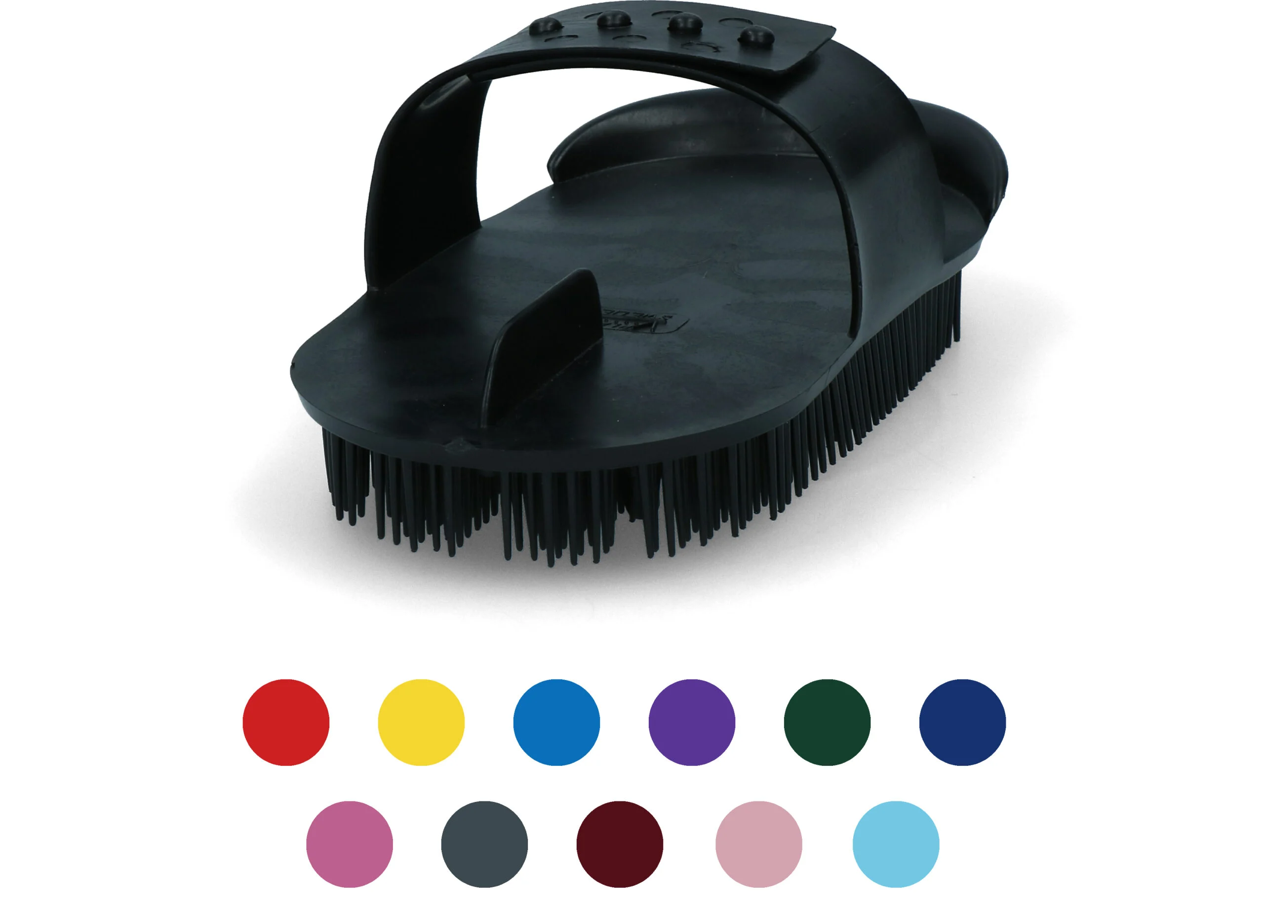 Étrille en plastique souple 180 x 90 mm noire – Vplast Original – Image 2