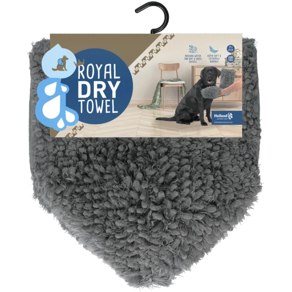 Serviette pour chien en microfibre avec poches pour les mains, 35 x 81 cm – Royal Dry
