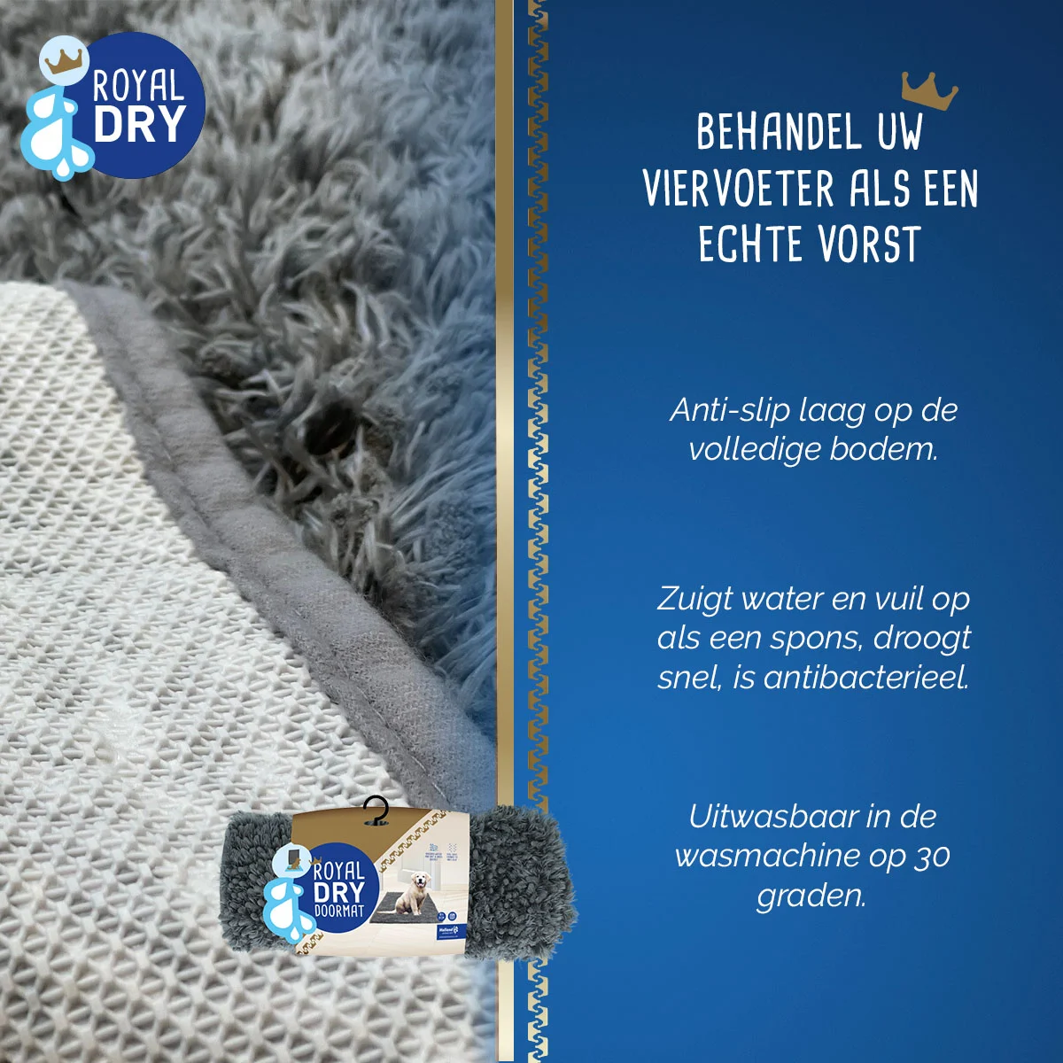 Tapis absorbant pour chien, 91 x 152 cm – Royal Dry – Image 4