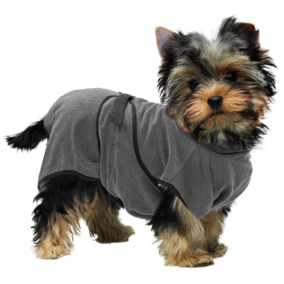 Peignoir pour chien en microfibre XS, longueur de dos de 30 à 35 cm – Royal Dry – Image 2