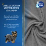 Peignoir pour chien en microfibre XS, longueur de dos de 30 à 35 cm – Royal Dry – Image 3