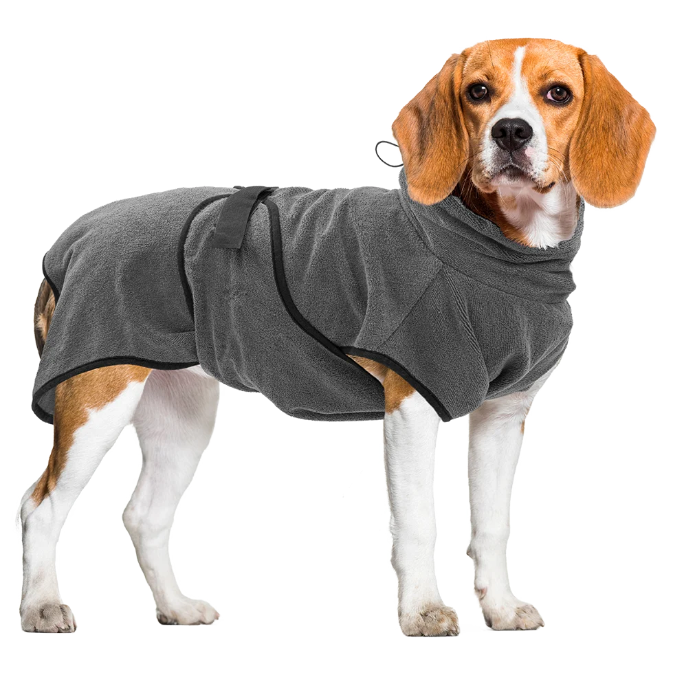 Peignoir pour chien en microfibre M, longueur de dos de 50 à 58 cm – Royal Dry – Image 2