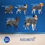 Peignoir pour chien en microfibre M, longueur de dos de 50 à 58 cm – Royal Dry – Image 5
