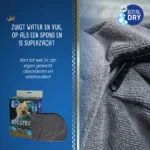 Sac de séchage pour chien en microfibre S, longueur de dos 40 cm – Royal Dry Doggy Bag – Image 4