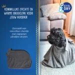 Sac séchant pour chien en microfibre M, longueur de dos 60 cm – Royal Dry Doggy Bag – Image 5