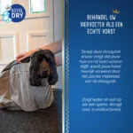 Sac séchant pour chien en microfibre M, longueur de dos 60 cm – Royal Dry Doggy Bag – Image 6