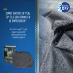 Sac séchant pour chien en microfibre L, longueur de dos 75 cm – Royal Dry Doggy Bag – Image 4