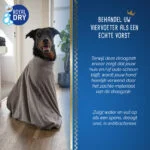 Sac séchant pour chien en microfibre L, longueur de dos 75 cm – Royal Dry Doggy Bag – Image 6